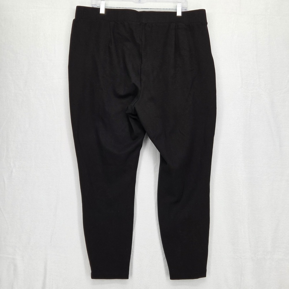 Universal Standard Women Medium 18/20 Moro Ponte Tapered Pants Black Classic - Picture 3 of 6